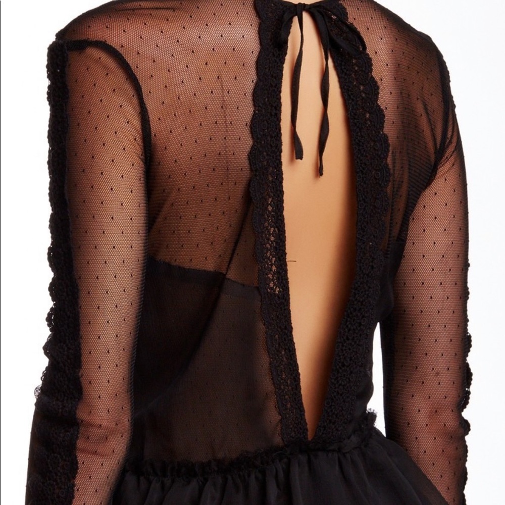 NWT Free People Midnight Memory lace top - Picture 4 of 15